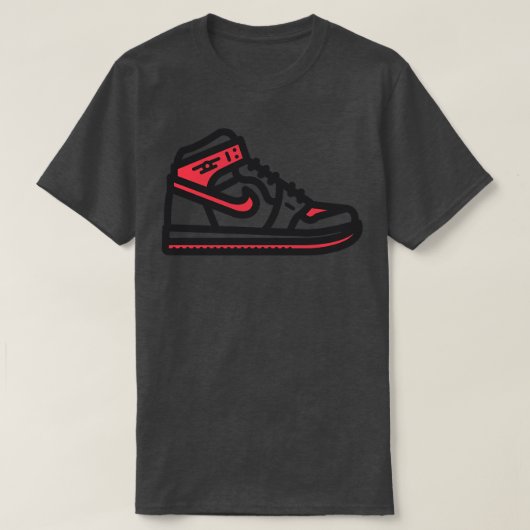 ラプターズバスケットボールスニーカー Tシャツ (デザイン正面)