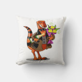 ラプターホールディングきらめくボトルのワイン&花 クッション (正面)