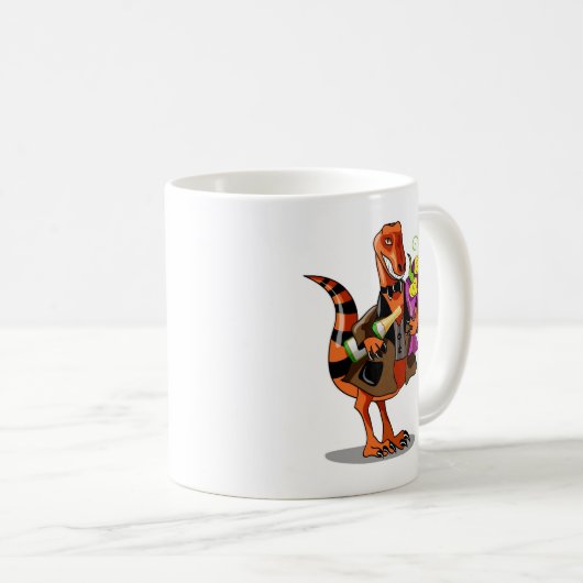 ラプターホールディングきらめくボトルのワイン&花 コーヒーマグカップ (正面右)