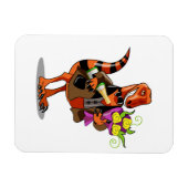 ラプターホールディングきらめくボトルのワイン&花 マグネット (横)