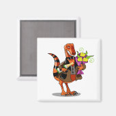 ラプターホールディングきらめくボトルのワイン&花 マグネット (正面/裏面)