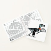 ラプター食品ウェイターのイラストレーション。 ノートブック (内部)