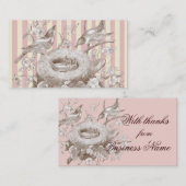 ラプチファミリーとピンクとクリーム感謝してい 名刺 (正面/裏面)