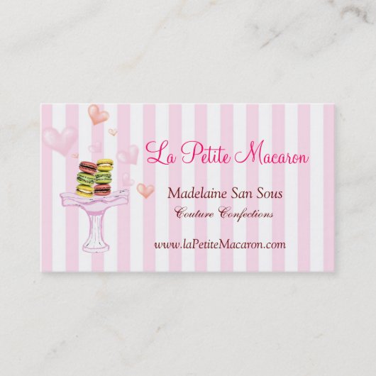 ラプティマカロンビジネスカード 名刺 (正面)