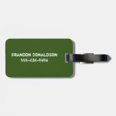 ラプトル ヴェロキラプトル 恐竜 モノグラム ラゲッジタグ (裏面横)