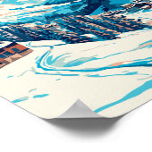 ラプラグネフランスヴィンテージ旅行イラストレーション ポスター (角)