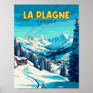 ラプラグネフランスヴィンテージ旅行イラストレーション ポスター