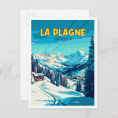 ラプラグネフランスヴィンテージ旅行イラストレーション ポストカード (正面/裏面)