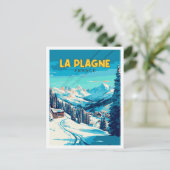 ラプラグネフランスヴィンテージ旅行イラストレーション ポストカード (スタンド正面)