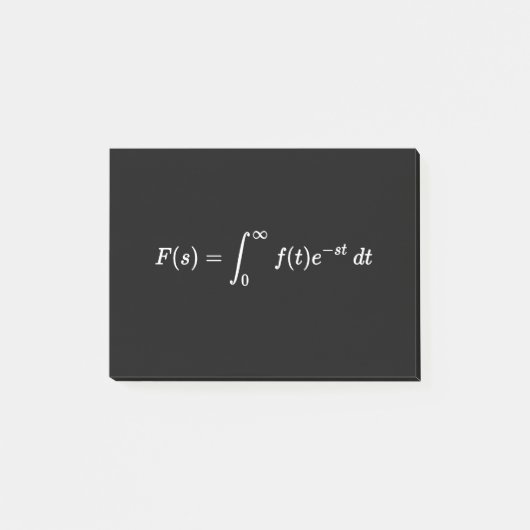 ラプラス変換方程式、数学の基礎 ポストイット (正面)