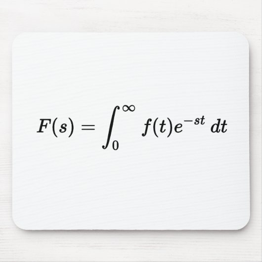 ラプラス変換方程式、数学の基礎 マウスパッド (正面)