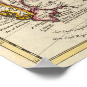 ラプラタ，パタゴニアの地図 ポスター (角)