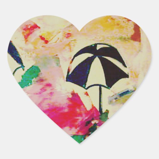 ラプラヤ詳細インフルカラーステッカー ハートシール (正面)