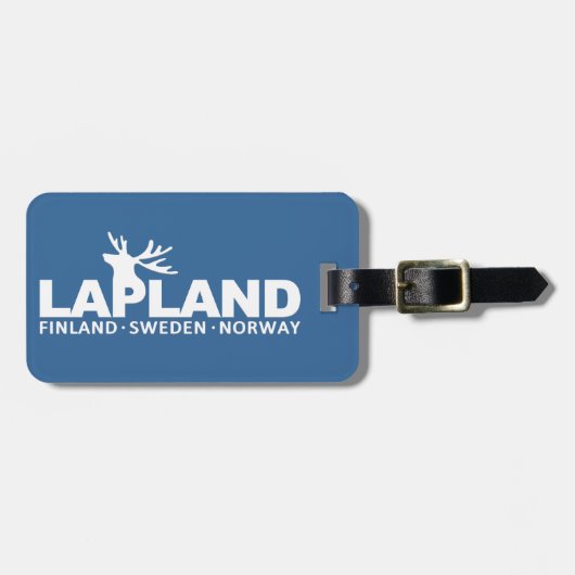 ラプランドのカスタムな荷物のラベル ラゲッジタグ (正面横)