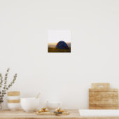 ラプランドのキャンプ旅行で夕べ日 ポスター (キッチン)