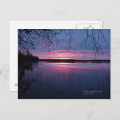 ラプランドの日の出 ポストカード (正面/裏面)