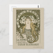 ラプルームフランスヴィンテージウォールアールヌーボー1897 ポストカード (正面/裏面)