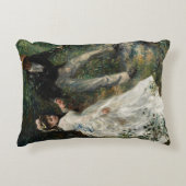 ラプロムナードルノアールカップル歩く絵画ズアート アクセントクッション (正面)