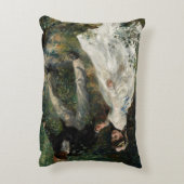 ラプロムナードルノアールカップル歩く絵画ズアート アクセントクッション (裏面(縦))