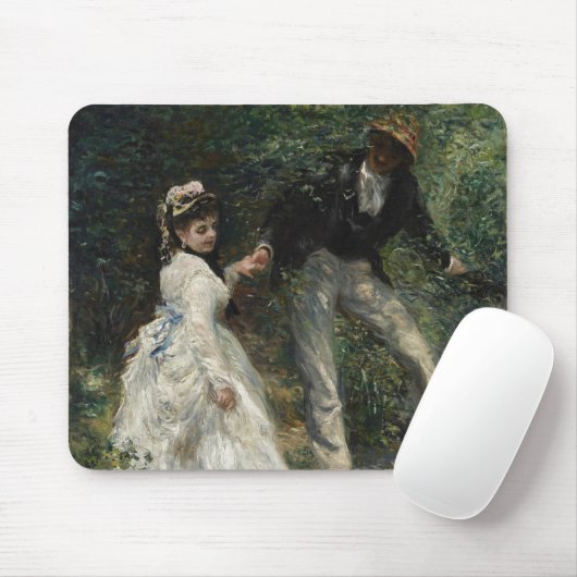 ラプロムナードルノアールカップル歩く絵画ズアート マウスパッド (マウス)
