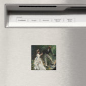 ラプロムナードルノアールカップル歩く絵画ズアート マグネット (インサイチュ (食洗機))