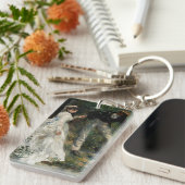 ラプロムナードルノアール印象派絵画の芸術 キーホルダー (正面右)