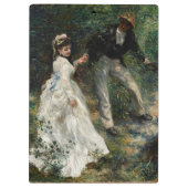 ラプロムナードルノアール印象派絵画の芸術 クリップボード (裏面)