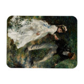 ラプロムナードルノアール印象派絵画の芸術 マグネット (横)