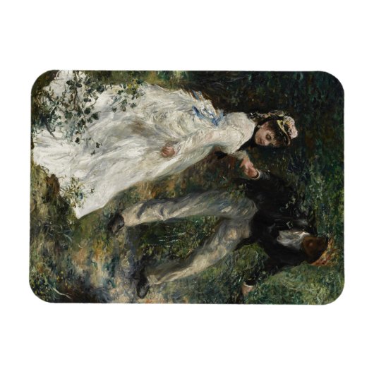 ラプロムナードルノアール印象派絵画の芸術 マグネット (横)