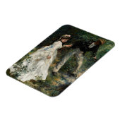 ラプロムナードルノアール印象派絵画の芸術 マグネット (左側)