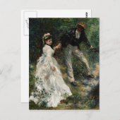 ラプロメナードルノアール絵画ズファインアートはがき ポストカード (正面/裏面)