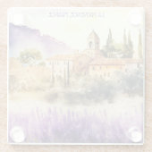 ラプロヴァンスフラン絵を描スズ ガラスコースター (裏面)