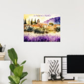 ラプロヴァンスフラン絵を描スズ ポスター (ホームオフィス)