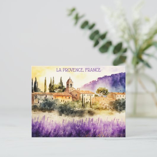 ラプロヴァンスフラン絵を描スズ ポストカード (スタンド正面)