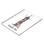 ラプンゼルパーソナライズされたプリンセスライトスキントーン ノートブック (左側)