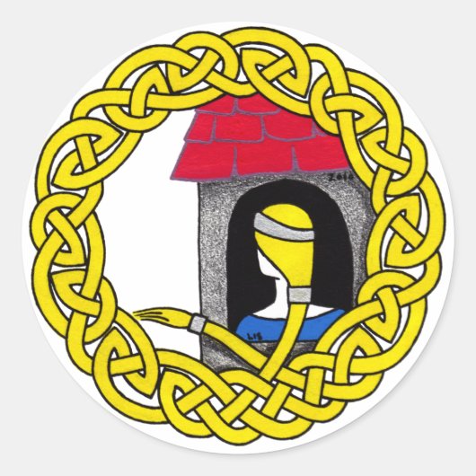 ラプンツェルのシール ラウンドシール (正面)