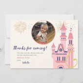 ラプンツェルの写真付き感謝カード サンキューカード (正面)