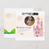 ラプンツェルの写真付き感謝カード サンキューカード (正面/裏面)