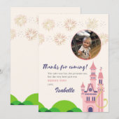 ラプンツェルの感謝カード サンキューカード (正面/裏面)