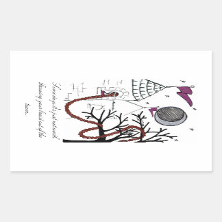 ラプンツェルの非常に悪いヘアデイステッカー 長方形シール