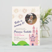 ラプンツェルバースデーパーティーの招待 招待状 (スタンド正面)