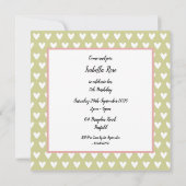 ラプンツェルプリンセスライトスキントーンパーティの招待状 (裏面)