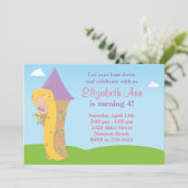 ラプンツェル誕生日パーティーの招待 招待状 (スタンド正面)