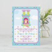 ラプンツェル誕生日招待状 招待状 (スタンド正面)