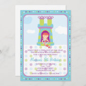 ラプンツェル誕生日招待状 招待状 (正面/裏面)