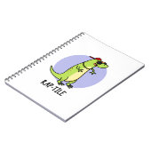 ラプ-tile 面白い爬虫類トカゲの駒 ノートブック (左側)