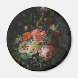 ラヘル・ルイス によるヴィンテージのオランダ・フランス絵画スタイルの静物画 マグネット