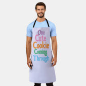 ラベおもしろいンダーワンキュート来クッキー エプロン (着用した状態)