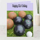 ラベおもしろいンダー芝鉢、ビッグ誕生日カード カード (正面)