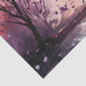 ラベお洒落バードと水の色の木のデコページ 薄葉紙 (詳細)